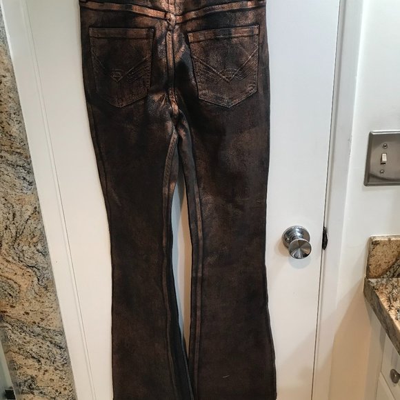 Brown/Copper Jeans, by Idyllwind, Dark Foil, size 4, NWOT - Picture 5 of 6